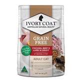 Ivory Coat Adult Cat Chicken 85g 12 - Pack (2 Flavour) - Furbabies Online